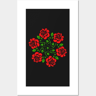 Rose Mandala Posters and Art